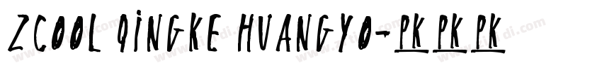 ZCOOL QingKe HuangYo字体转换